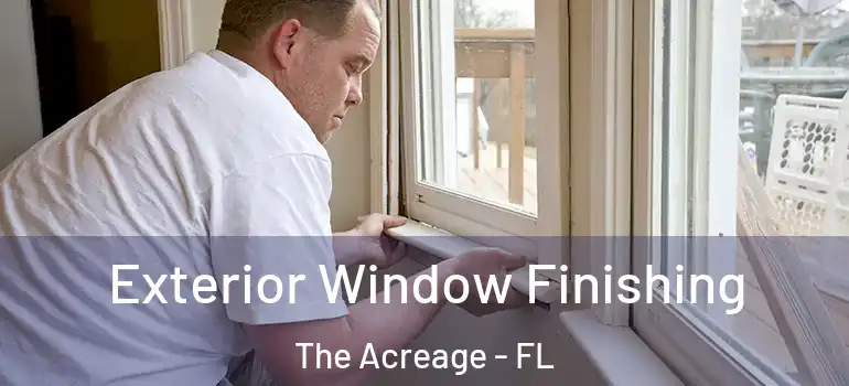 Exterior Window Finishing The Acreage - FL