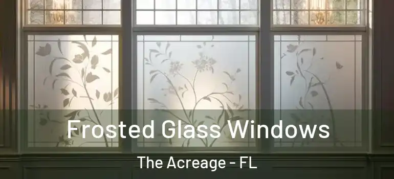Frosted Glass Windows The Acreage - FL
