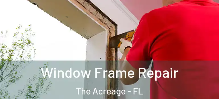 Window Frame Repair The Acreage - FL