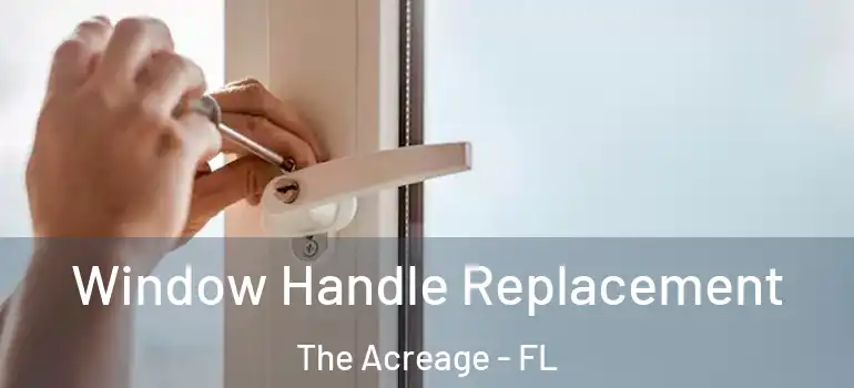 Window Handle Replacement The Acreage - FL