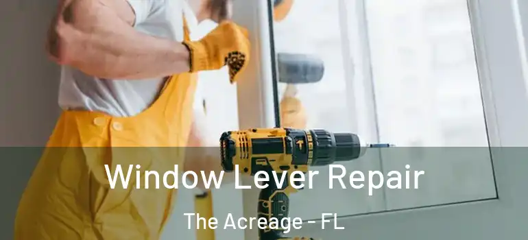 Window Lever Repair The Acreage - FL