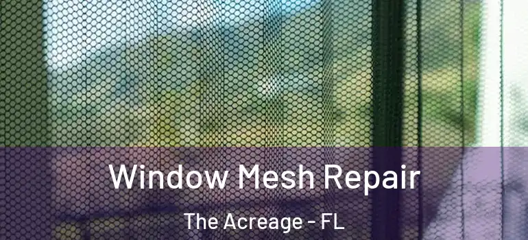 Window Mesh Repair The Acreage - FL
