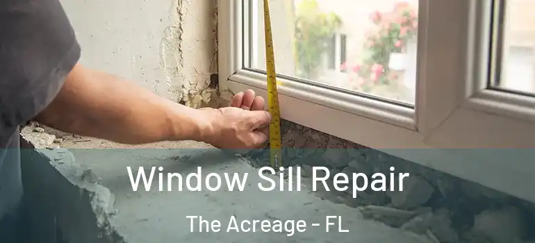 Window Sill Repair The Acreage - FL